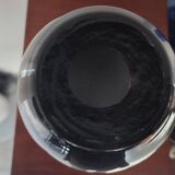 Tricoloured domed vase in thick glass