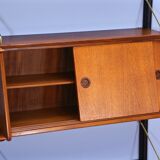 Dutch wall unit in teak by Louis van Teeffelen for WeBe, 1960s