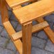 Vintage solid wood stool, modernist design 1970s