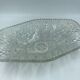Large glass fruit bowl, cut and chiseled