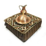 Anatolian brown floor couch table