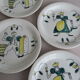 6 Assorted plates Stavanger Flint Norway 1950-60 Scandinavian hand décor