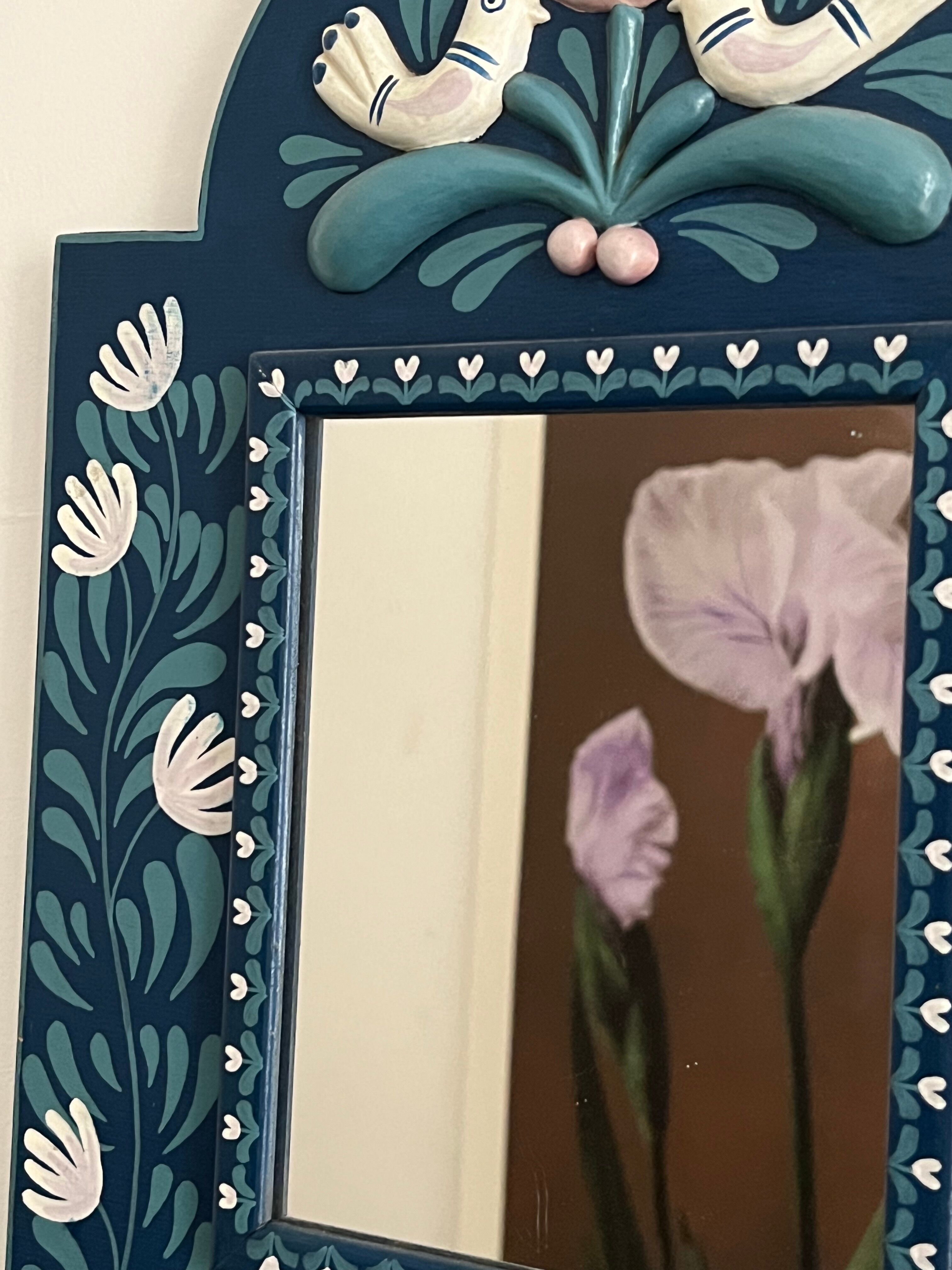 Scandinavian mirror 28x38cm