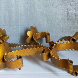 Chandelier wrought iron Art-popular with three arms old
