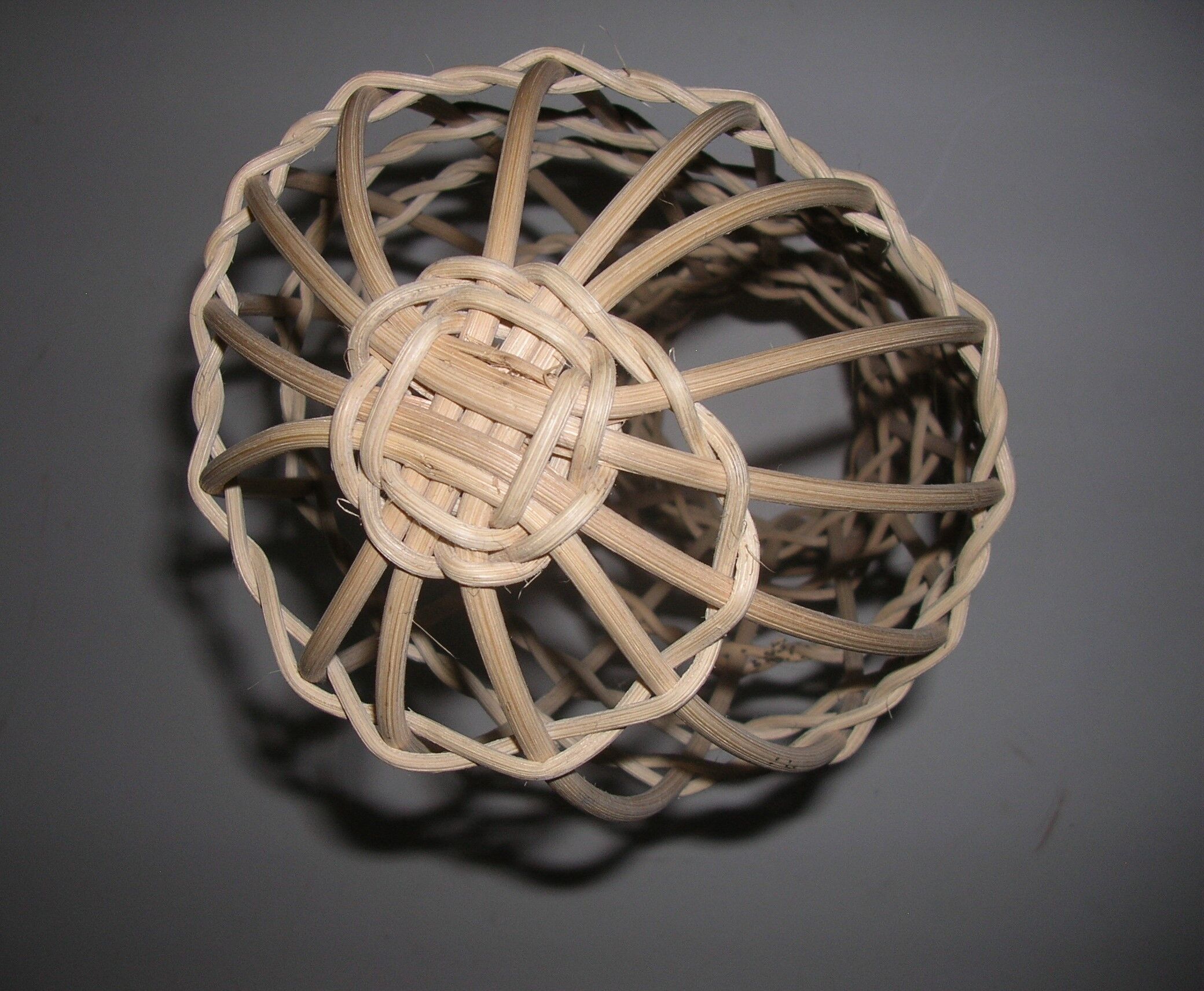 Model head in rattan