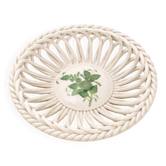 Mini Corbeille Ajourée en Porcelaine de Herend "Apponyi Vert" — Hongrie, 19