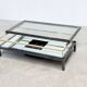Rare Maison Jansen (attr.) sliding coffee table with bottle holder
