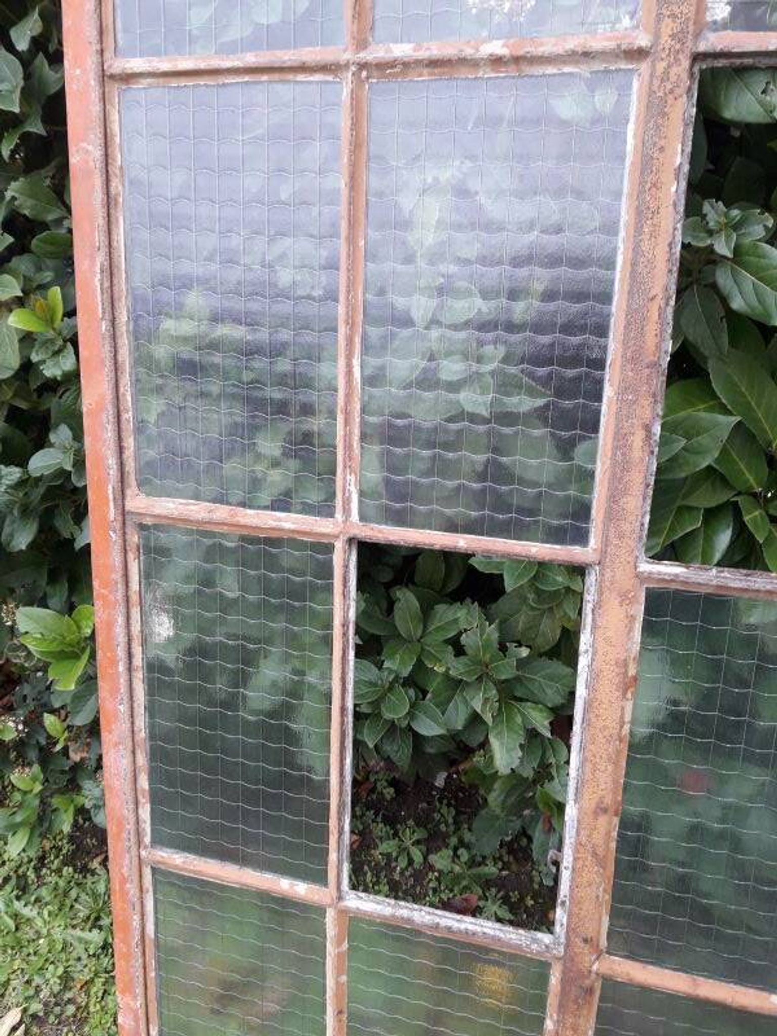 Window L107xH174 industrial curved metal glass roof frame reinforced glass