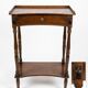 Crossbow Side Table in Louis-Philippe Style – Blonde Walnut, 19th Century