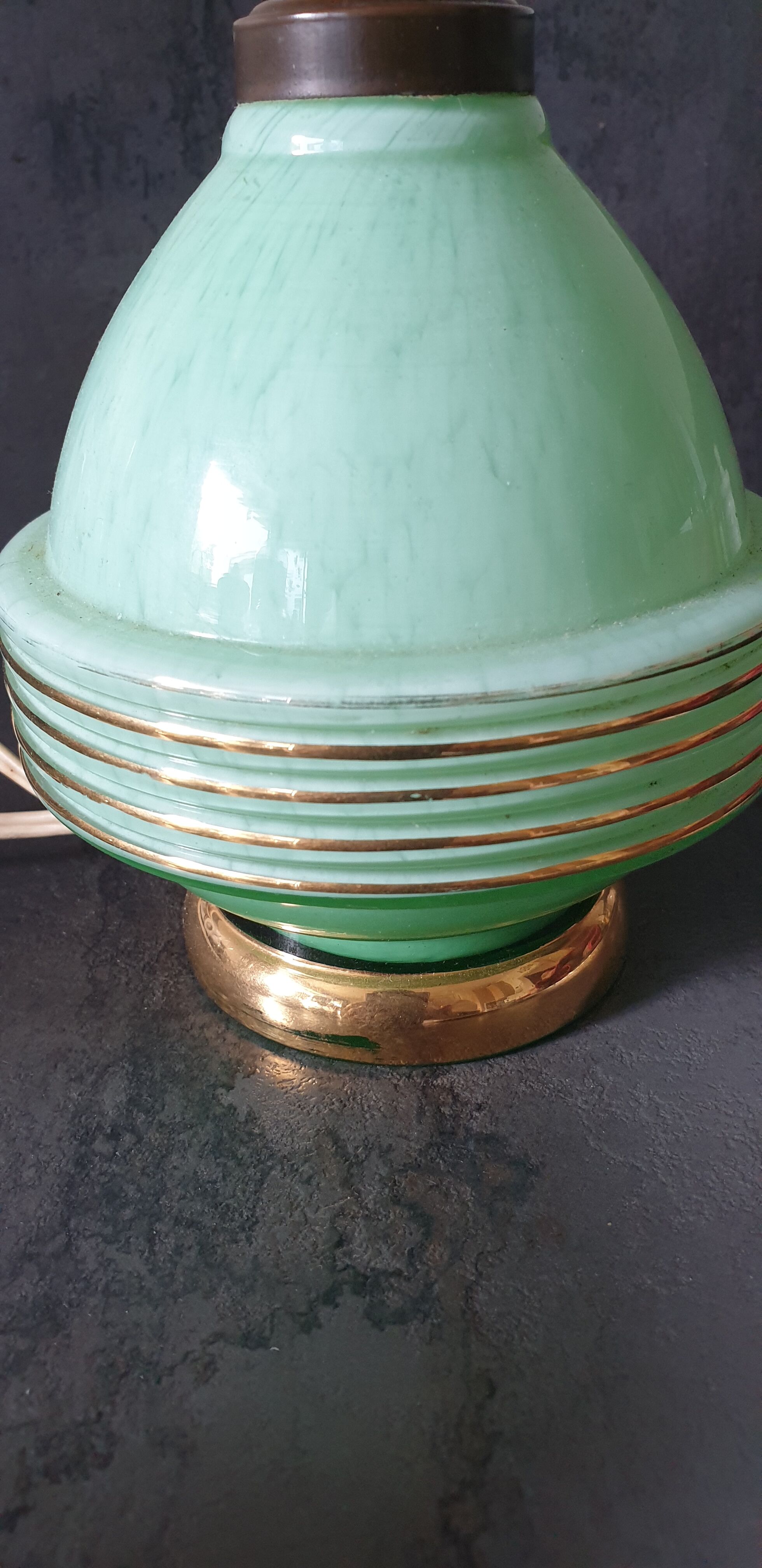 Vintage opaline lamp