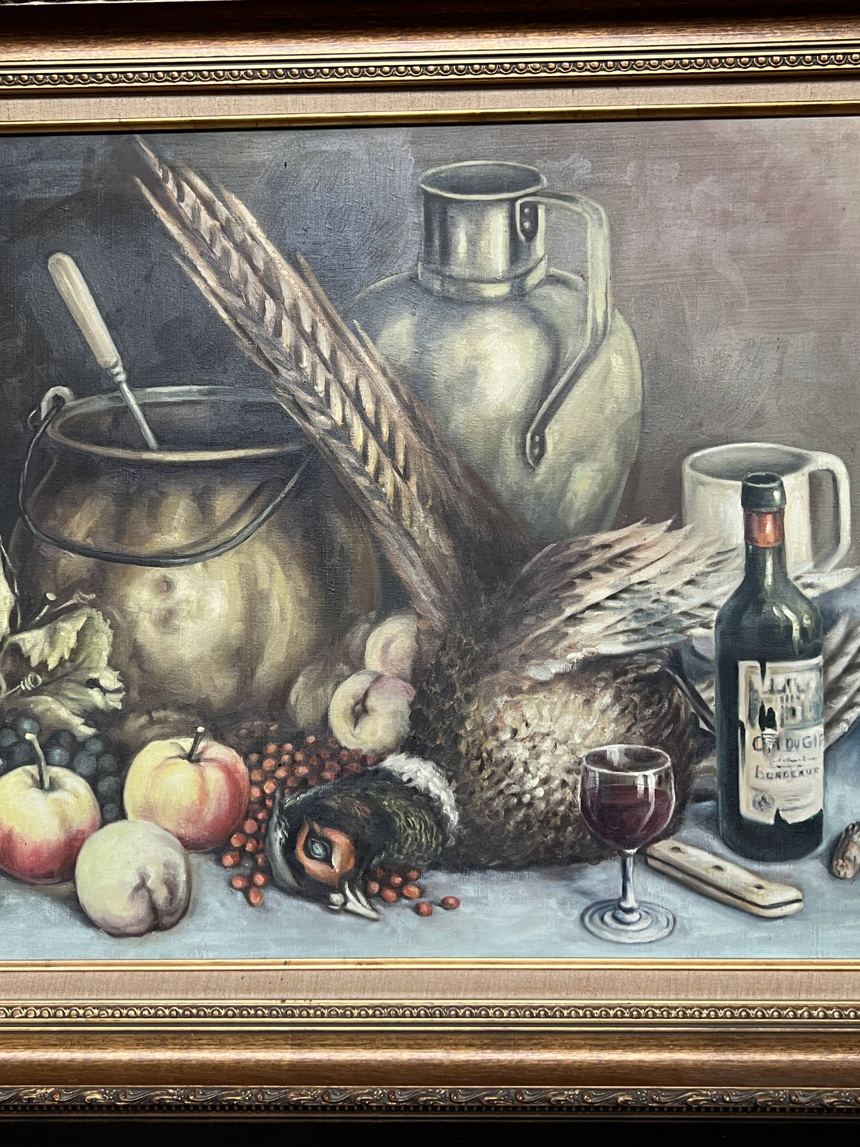 J. Gosthals. Still life. Oil on canvas.