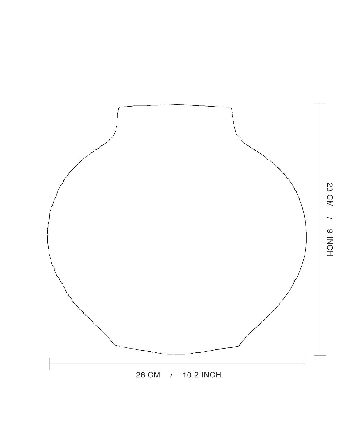 Ceramic vase 'flowers pattern'