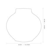 Vase en céramique 'flowers pattern’