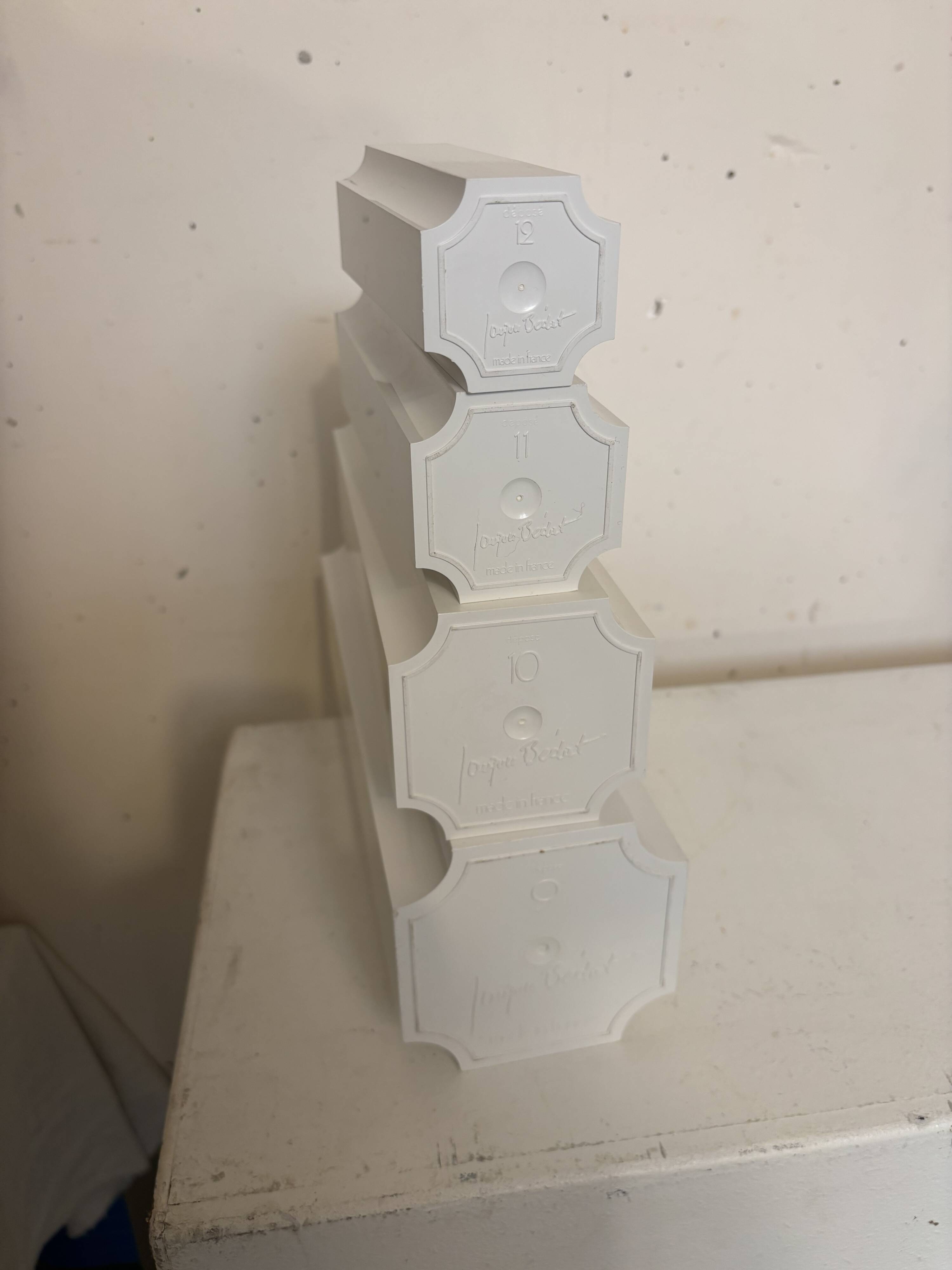 Set of 4 vases, Jacques Bédat 1970