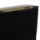 Pair of black metal table lamps lamps fabric shade parex vintage 58cm