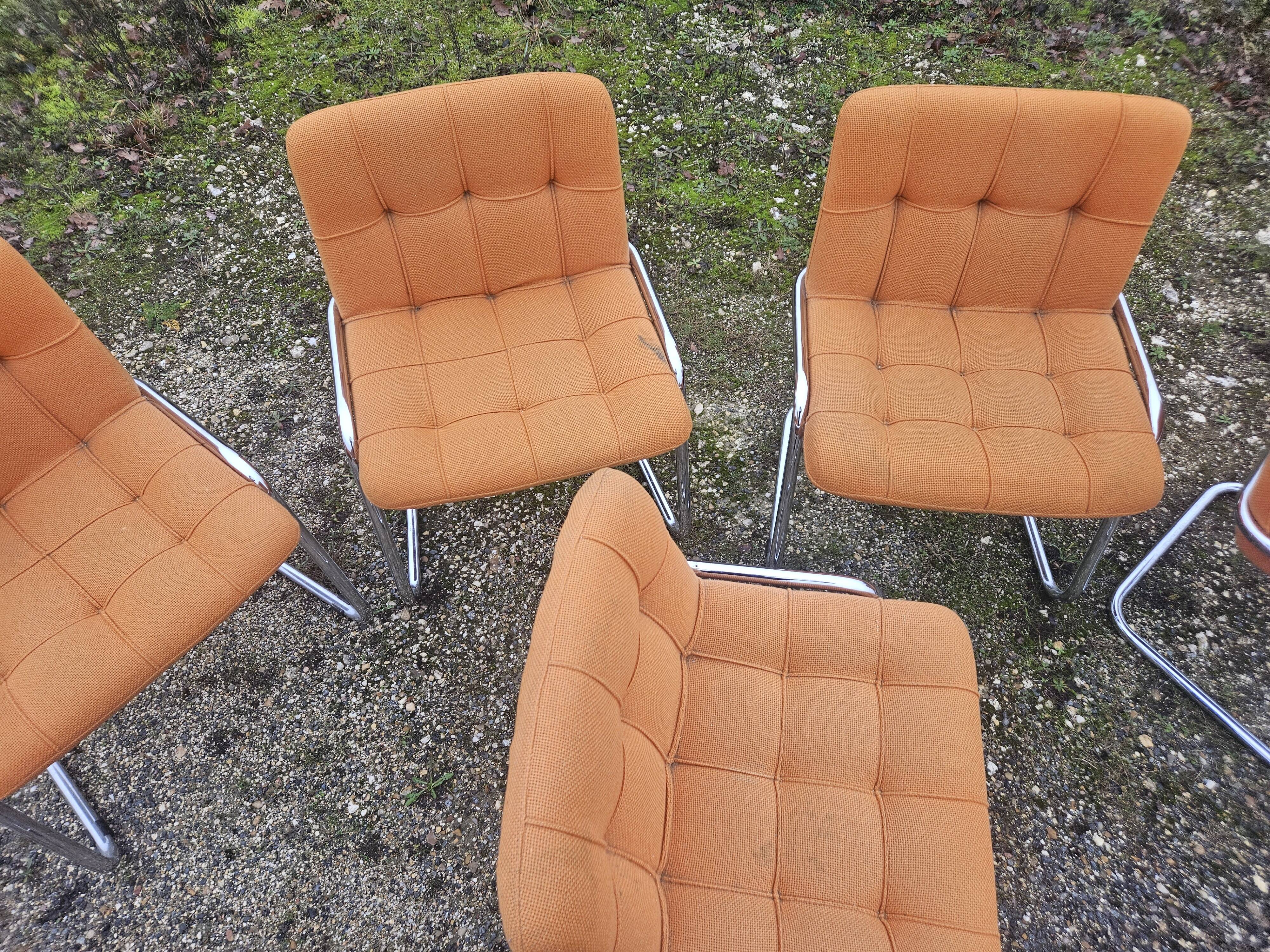 Yves Christin - Set of 8 chairs model STORM