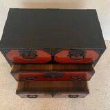 Japanese lacquered chest of drawers