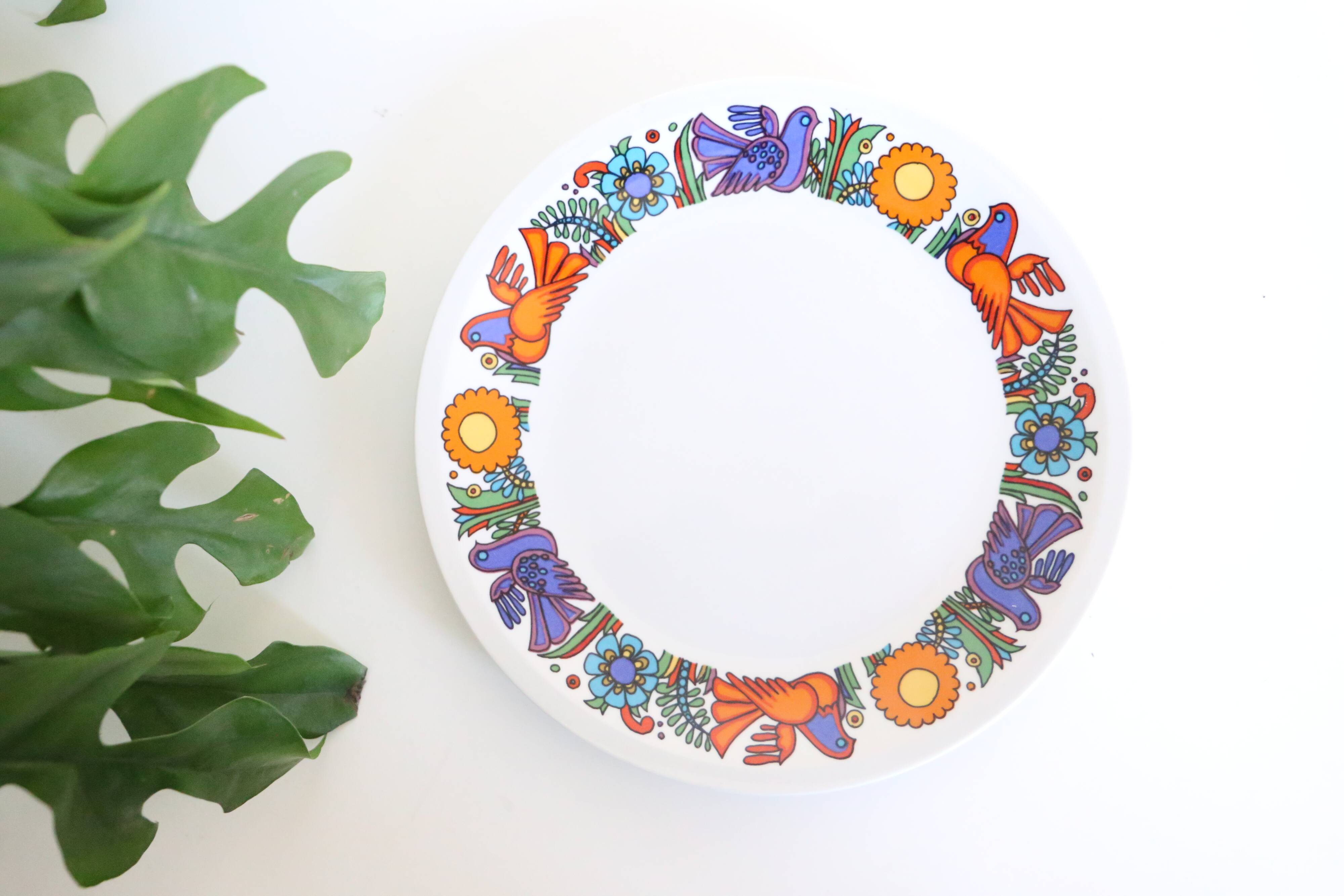Plate in Acaplulco earthenware from Villeroy and Boch, rare, vintage