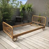 Rattan bed 50s