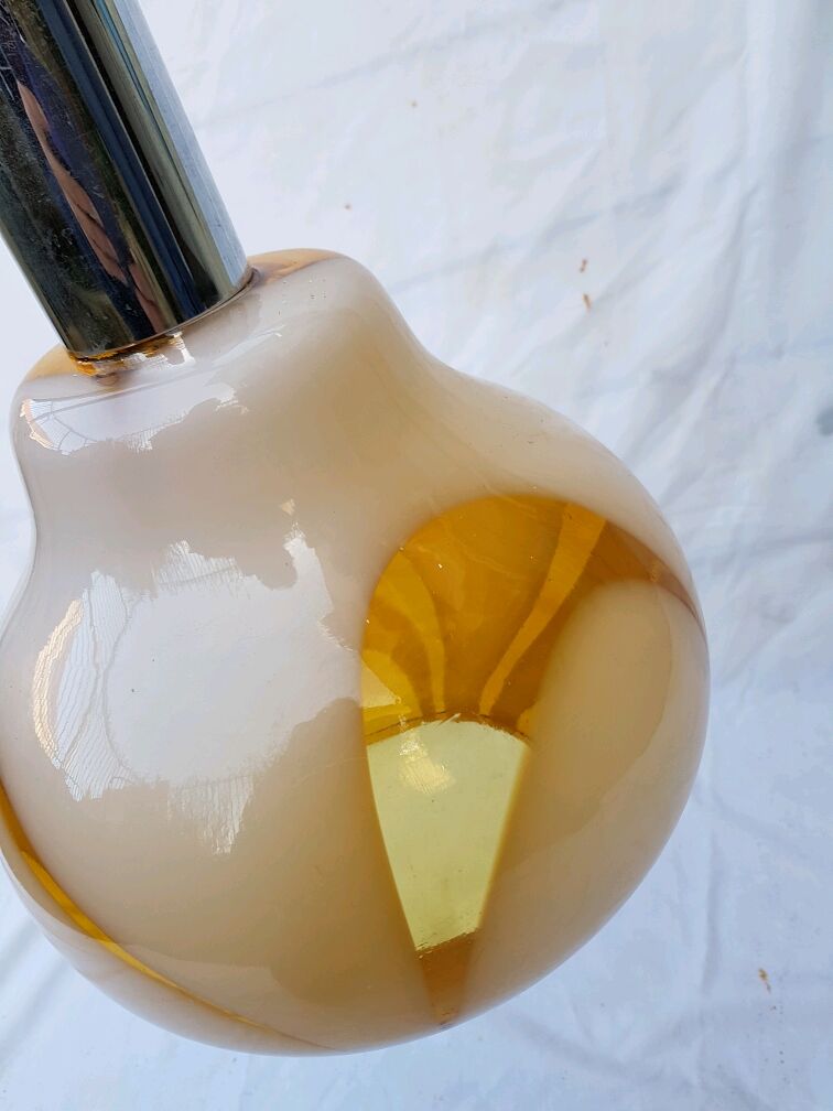 Suspension lamp 70s glass