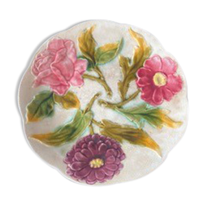 Assiette barbotine choisy - roi