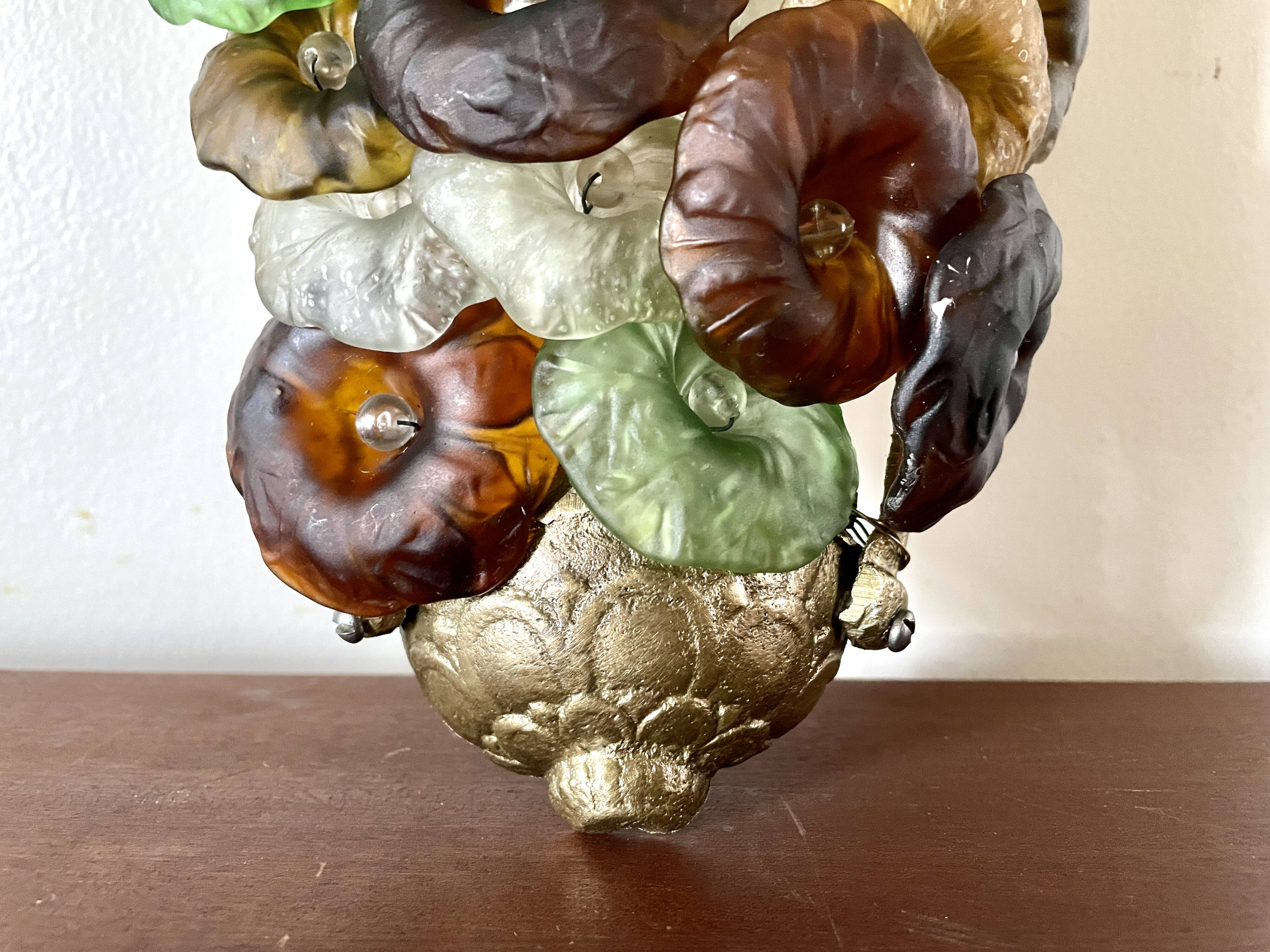 Art Nouveau wall light, Murano glass 1900