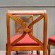 Suite Of Six Chairs In Cherrywood Cross Backrest Restoration Style 20th Century