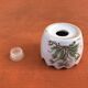 Egg-shaped ceramic salt and pepper shakers with Couslip decor (primrose)