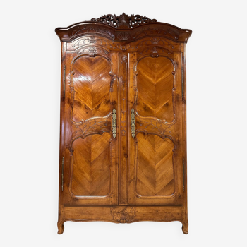 Louis XV cabinet in cherry wood 19th century