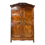 Louis XV cherrywood wardrobe, 19th century