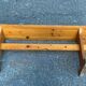 2 bancs en pin massif rustique style chalet / ferme 110cm