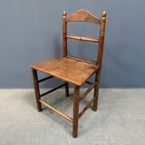 Set of six old English kitchen chairs