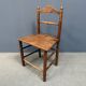 Ensemble de six chaises de cuisine anglaises anciennes