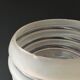 Round globe in slightly pink granite glass and white glass