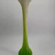 Large vintage Murano style blown glass corolla vase