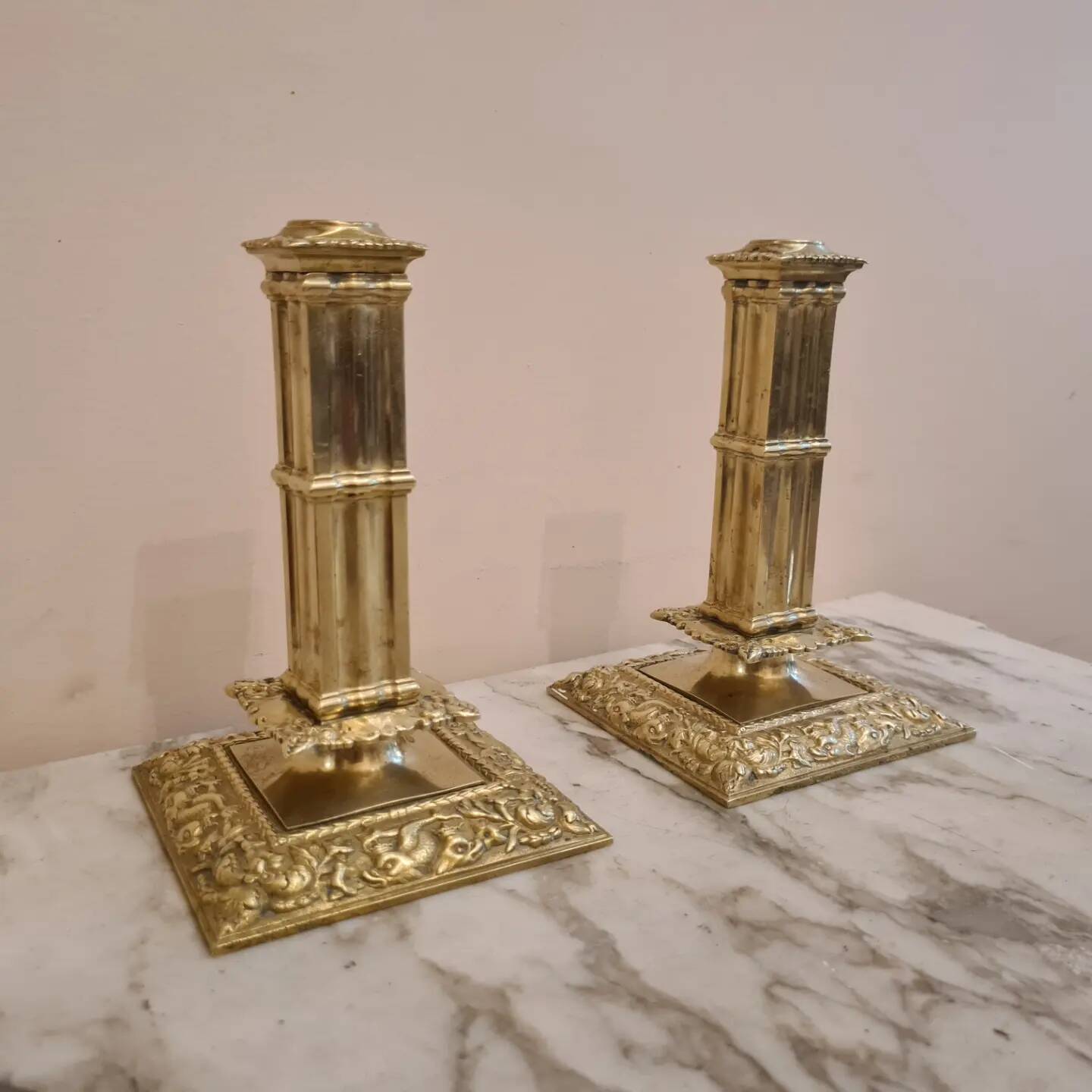 Pair of financial candlesticks, Louis XIV style
