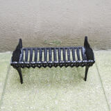 Old gate, cradle with cast iron logs