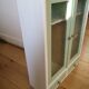 Armoire à pharmacie vintage années 50 celadon blanche bois de peuplier