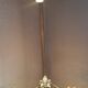 Lampe bateau bronze sur socle bois