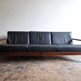 Vintage cubistic 3-seater sofa, 1970's