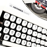 Typewriter hermes baby revised beige ribbon