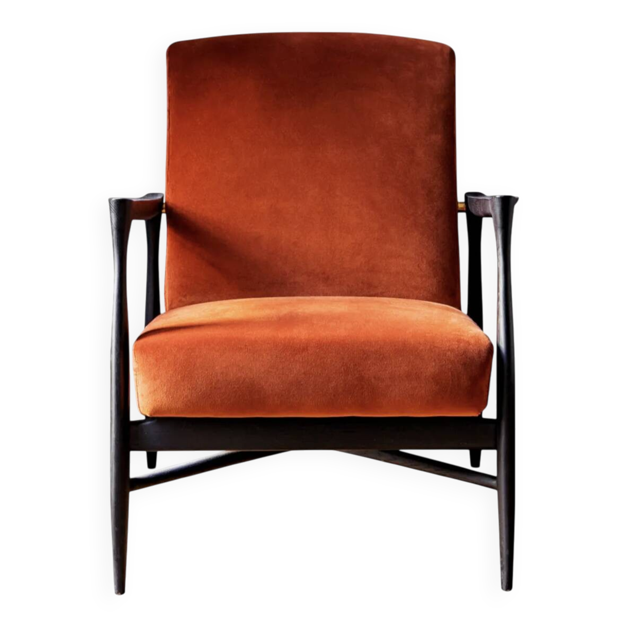 Fauteuil flottant en velours fox RED EDITION