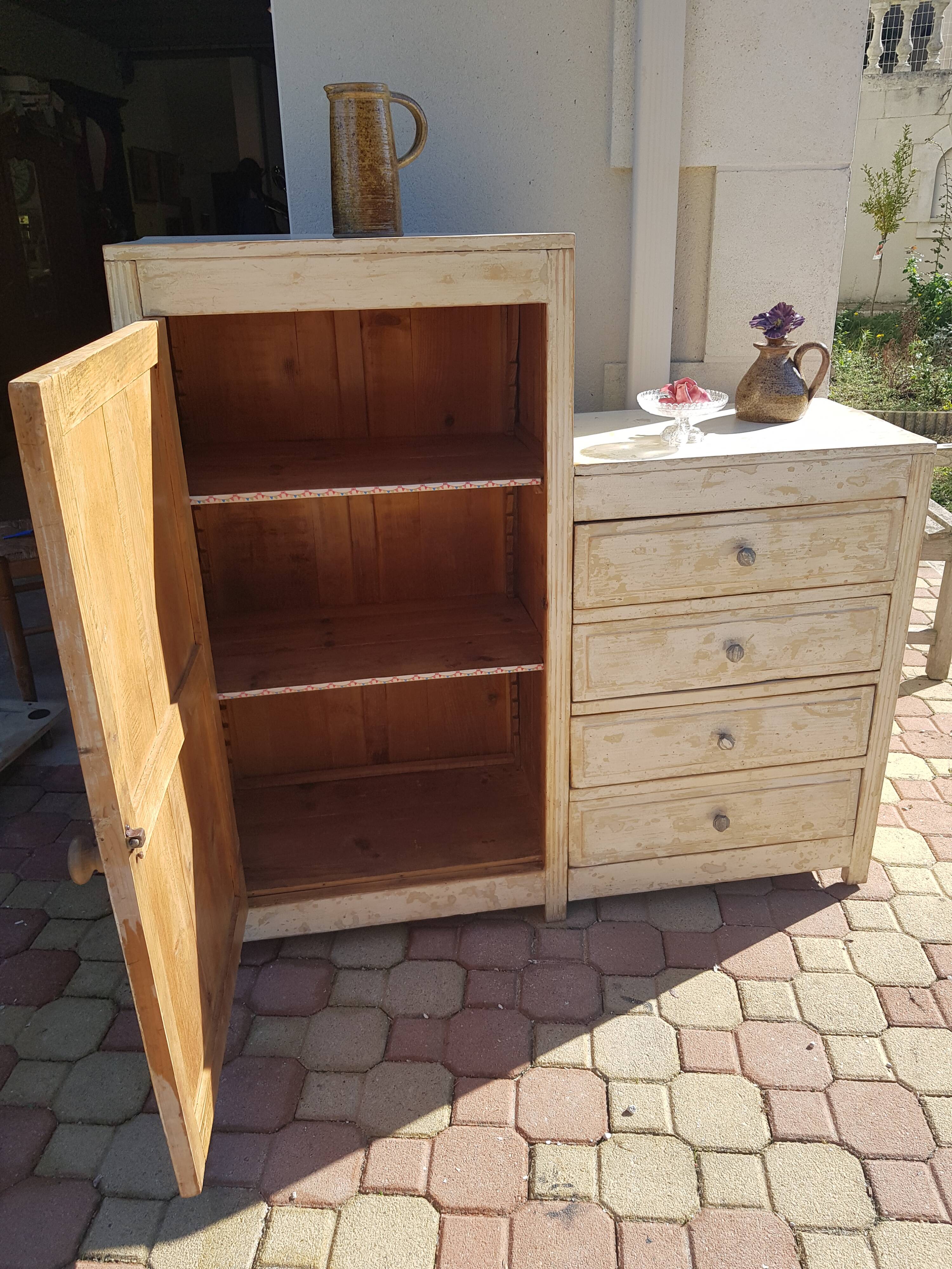 Asymmetrical vintage buffet