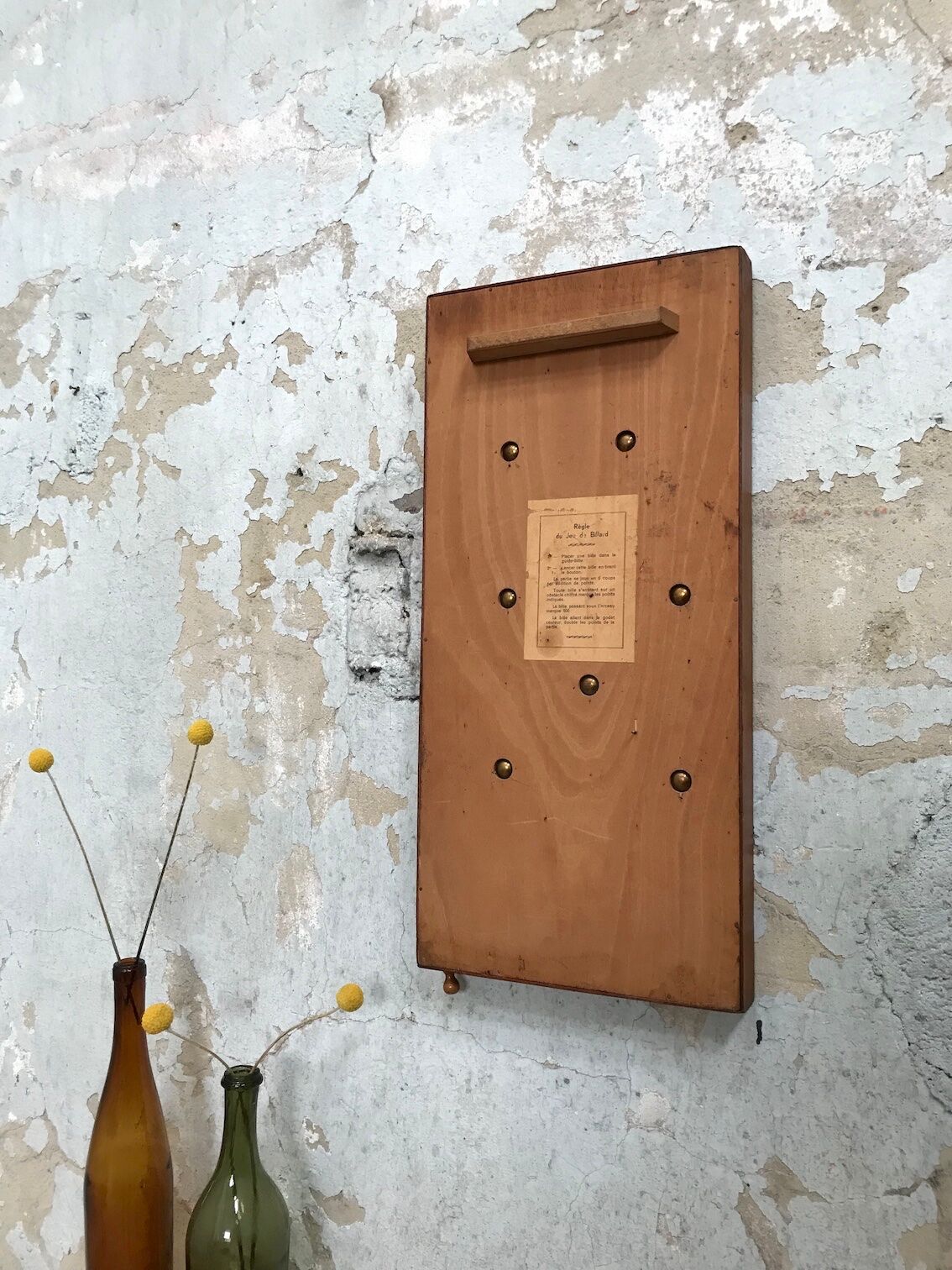 Jeu de bagatelle en bois