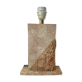 Pied de lampe en travertin