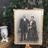 Antique, Great old photography, bourgeois couple, early twentieth, France