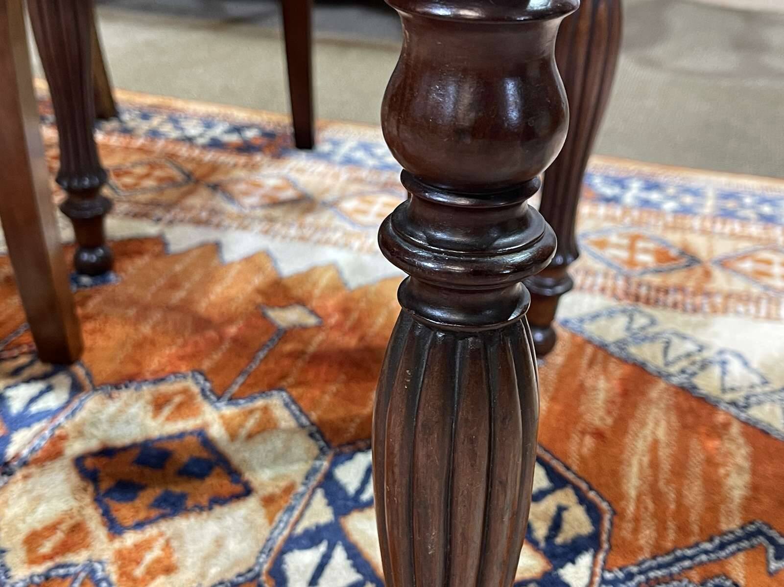 Set of 8 Louis Philippe 19th century mahogany chairs with caned seats