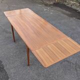 Vintage Teak dining table, "Paris TV cabinet" 1960 + extensions