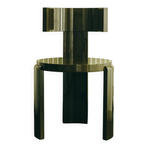 Chaise spina laqué vert