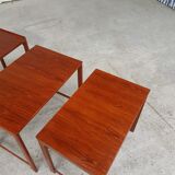 Tables gigognes en teck danois du milieu du siècle